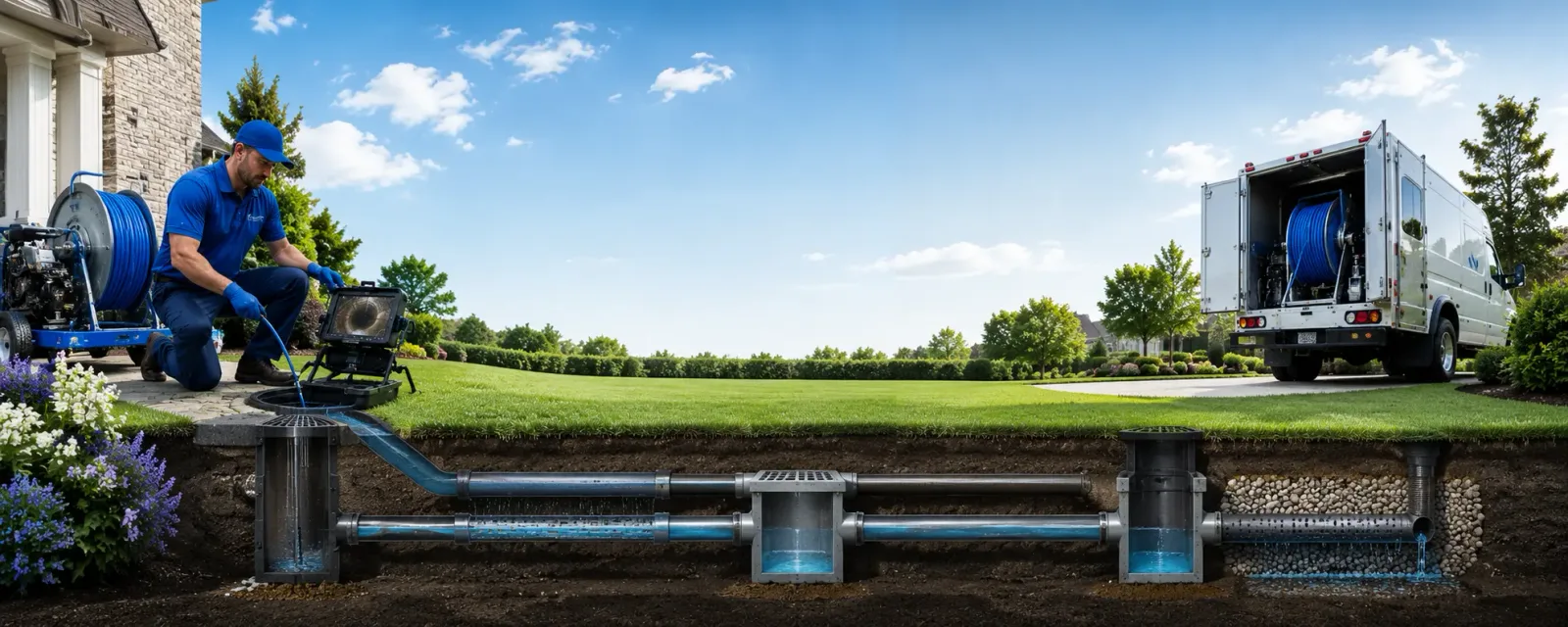 Outdoor drain cleaning information for Claflin, KS
